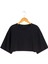 Kadın Siyah Basic Oversize Crop T-Shirt 1