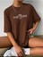 Kadın Palm Sprıngs U.s.a Baskılı Oversize Salaş T-Shirt Boyfriend 3