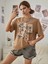 Toprak Oversize T-Shirt Beauty Ferent Baskılı 3