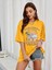 Surf Riders Baskılı Kadın Oversize T-Shirt Salaş Boyfirend 1
