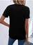 Face Baskılı Kadın Oversize Siyah Salas T-Shirt Boyfriend 3
