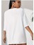 Kadın Tiny Heart Baskılı Kadın Oversize Salas T-Shirt 2