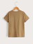 Unisex Bej Oversize T-Shirt 2