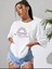 Kadın Be The Lıght Baskılı Oversize Salaş T-Shirt Ünisex Boyfirend 4