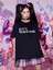 Kadın Siyah Bts Army Baskılı T-Shirt 1