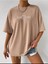 Kadın Palm Sprıngs U.s.a Baskılı Oversize Salaş T-Shirt Boyfriend 1