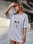 Garfield Baskılı Oversize T-Shirt Salaş Boyfirend 1