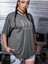 Füme Oversize T-Shirt Over Baskılı 5