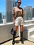Kadın Cherısh Tıme Effect Baskılı Oversize Salaş T-Shirt Boyfriend 1