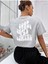 Kadın Crop Oversize Good Thıngs Baskılı 3