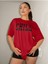 Chıll Baskılı Kadın Oversize T-Shirt Salaş Boyfirend 1
