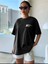 Kadın Cherısh Tıme Effect Baskılı Oversize Salaş T-Shirt Boyfriend 1