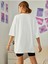Ayıcık Baskılı Kadın Oversize T-Shirt Salaş Boyfirend 2