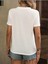 V Yaka El/kalp Baskılı Oversize T-Shirt Salaş Boyfirend 2