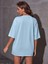 Miami Baskılı Oversize Salas Boyfriend Kadın T-Shirt Top Bluz 2