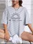 Kadın Be The Lıght Baskılı Oversize Salaş T-Shirt Ünisex Boyfirend 1