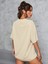 New York 1968 Baskılı Kadın Oversize Salas T-Shirt Boyfriend 2