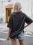 Tennessee Baskılı Kadın Oversize Kahverengi T-Shirt 3