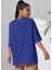 Düz Basic Kadın T-Shirt Oversize Salas Boyfriend 3