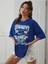 Cowboys Baskılı Kadın Oversize Salas T-Shirt Boyfriend 1
