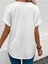 Kadın Baskılı Kadın Oversize V Yaka T-Shirt Salaş 2