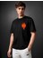 Ateş/su Baskılı 2'li Takım Oversize Salas T-Shirt Boyfriend 3
