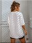 Kadın Brooklyn Baskılı Oversize Salaş Beyaz T-Shirt Ünisex Boyfirend 3