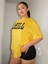 Chıll Baskılı Kadın Oversize T-Shirt Salaş Boyfirend 1