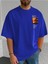 Beach Resim Baskılı Oversize Erkek T-Shirt Salaş Boyfirend 4