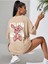 Girl Gang Baskılı Oversize T-Shirt Salaş Boyfirend 1