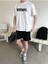 Normal Baskılı Oversize Erkek T-Shirt Salaş Boyfirend 2