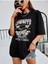 Cowboys Baskılı Kadın Oversize Salas T-Shirt Boyfriend 1