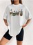 Coffee Caramel Baskılı Kadın Oversize T-Shirt Salaş Boyfirend 1