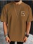 Kupa A / J Baskılı Oversize Erkek T-Shirt Salaş Boyfirend 3