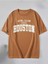 Houston Baskılı Kadın Oversize Salas T-Shirt Boyfriend 1