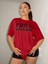 Chıll Baskılı Kadın Oversize T-Shirt Salaş Boyfirend 1