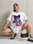 Mor Şapkalı Cadı Baskılı Oversize T-Shirt Salas Boyfriend 2