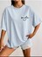 Kadın Smile Baskılı Oversize Salaş T-Shirt Boyfriend 3