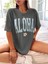 Aloha Baskılı Oversize T-Shirt Salaş Boyfirend 1