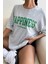 Happıness Baskılı Kadın Oversize Salas T-Shirt Boyfirend 2