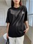 Siyah Life Baskılı Oversize T-Shirt 2