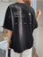 Siyah Life Baskılı Oversize T-Shirt 3