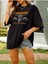 Siyah Oversize T-Shirt Take Me A Way Baskılı 2