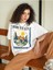 Beyaz Oversize T-Shirt Mountain Baskılı 1