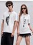 2'li Kombin Aslan/kaplan Baskılı Kadın Oversize Salas T-Shirt Boyfriend 1