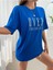 Over Thınkıng Baskılı Kadın Salas Oversize Salas T-Shirt Boyfriend 4
