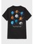 Unisex Gezegen Baskılı Oversize T-Shirt 1