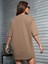 Bej Oversize T-Shirt Lord Baskılı 3