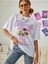 Beyaz California Oversize T-Shirt 5