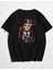 Unisex Siyah Peaky Blinders Ön ve Arka Baskılı Oversize T-Shirt 1